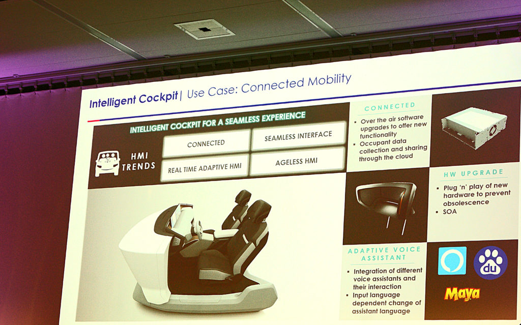 Présentation du Cockpit Intelligent de Faurecia au Voicetech Paris 2019