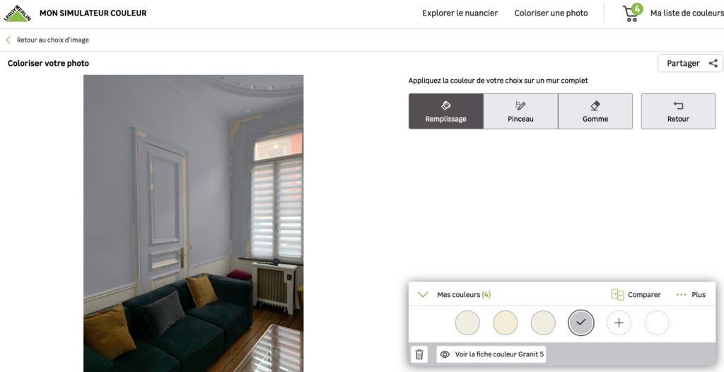 Simulateur de couleur Leroy Merlin