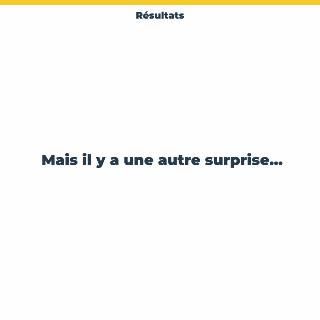 Mais il y a une autre suprise.