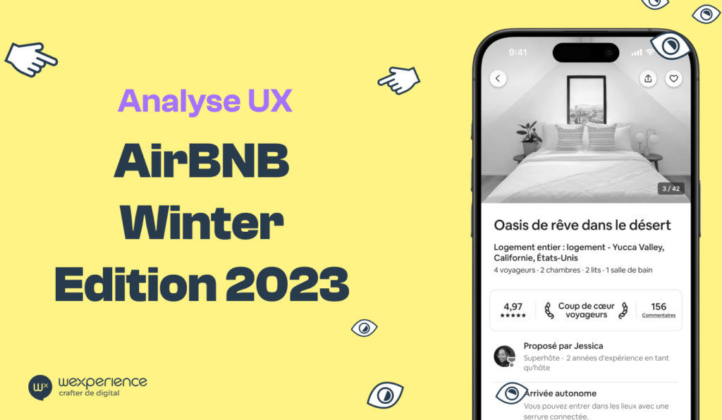 Image de titre : analyse UX d'Airbnb, Winter Edition 2023