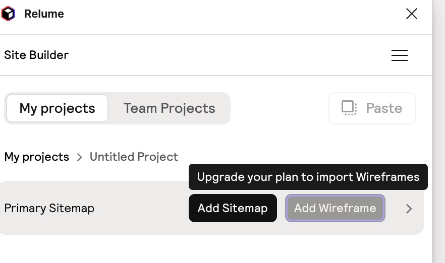 Vue du plugin Relume pour figma