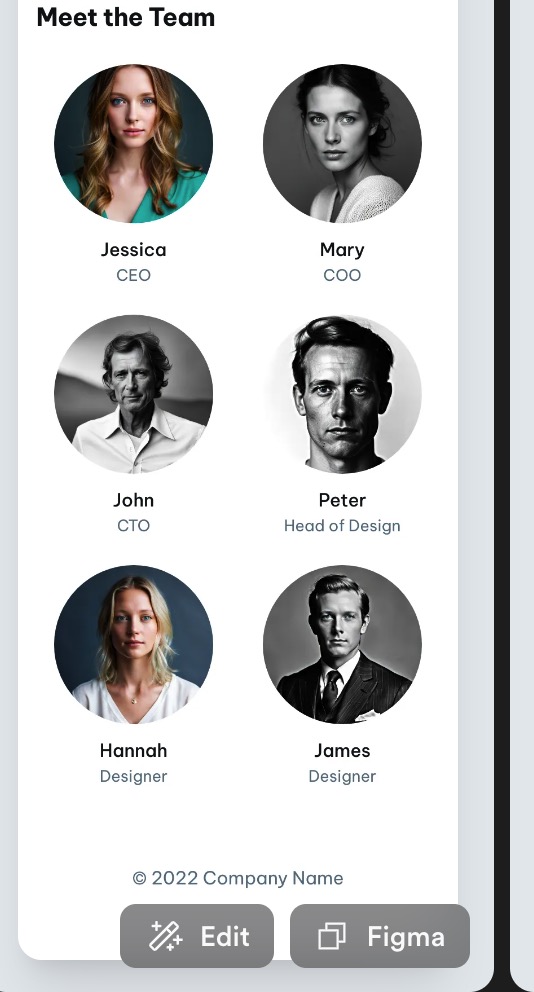 Essai de Galileo.ai : exemple de template généré