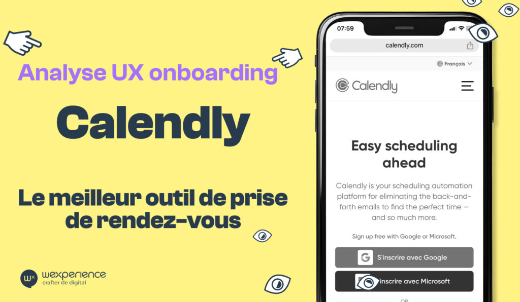 Analyse UX de l'onboarding de Calendly