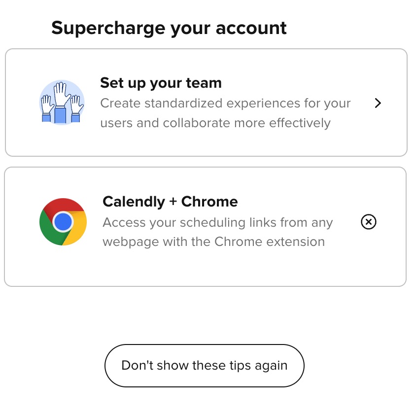 Deuxième panneau de complétion de profil 