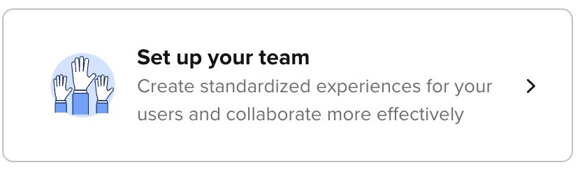 Encart de partage de l'application au sein de l'entreprise