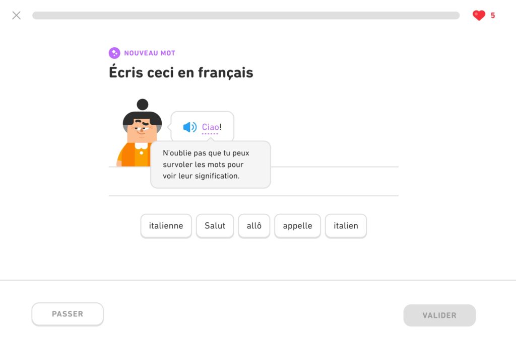 Dernier écran du tunnel d'inscription. C'est aussi un exercice.