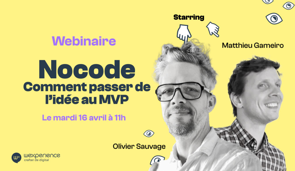 Image de présentation webinaire. Photos de Olivier Sauvage, fondateur de Wexperience, et de Matthieu Gameiro, fondateur de Wex Academy